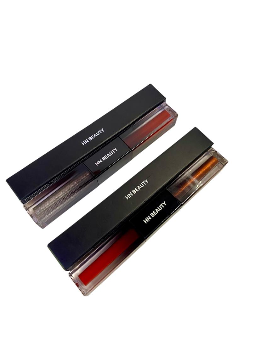 2 in 1 Matte Lip Gloss & Metallic Eyeshadow